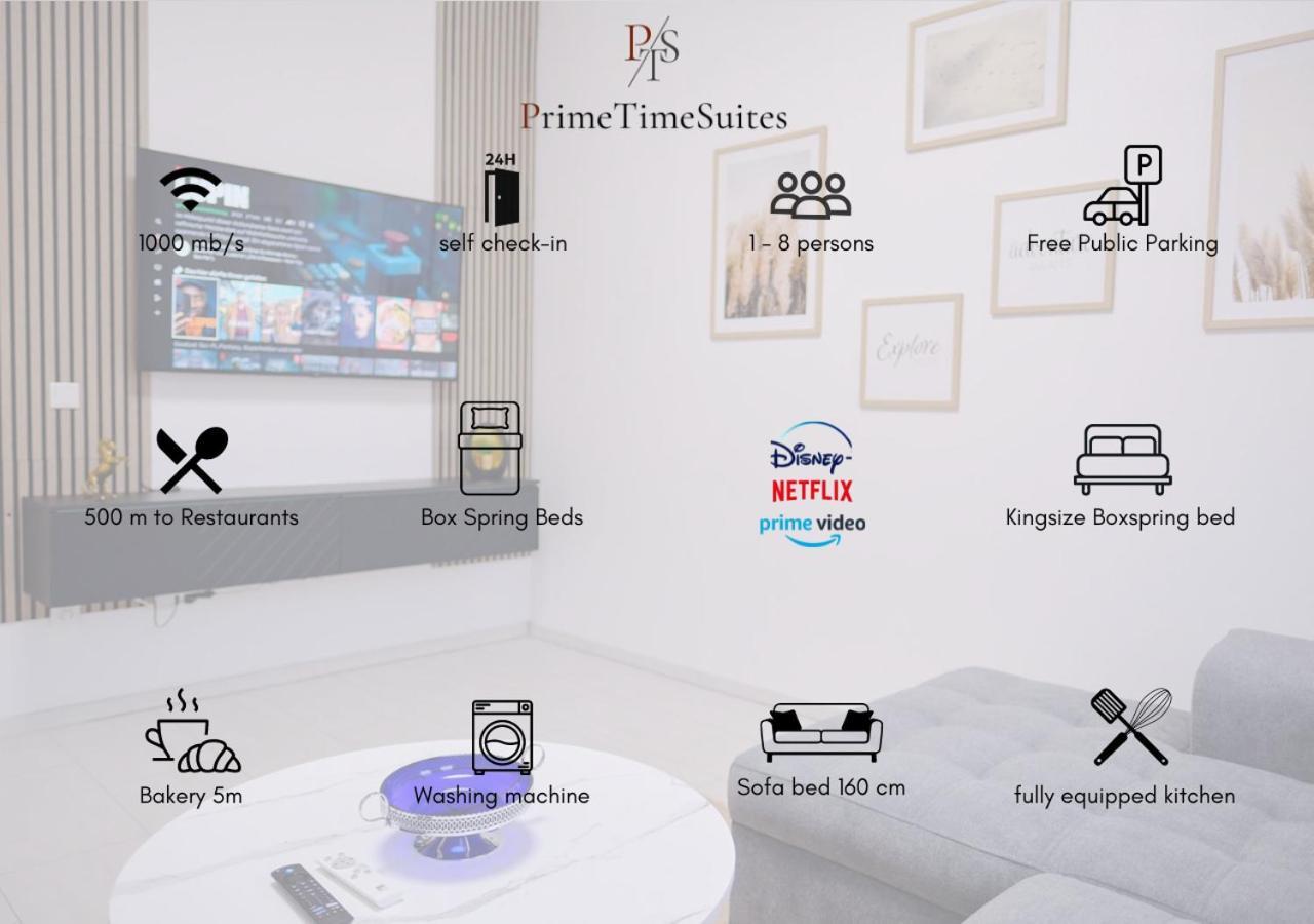 Primetime Suite Fuer 8+Kueche/Wifi Essen Eksteriør bilde